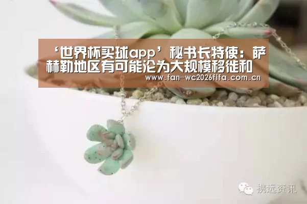 ‘世界杯买球app’秘书长特使:萨赫勒地区有可能沦为大规模移徙和恐怖组织招募和训练人员的中心(图2) 世界杯下注入口